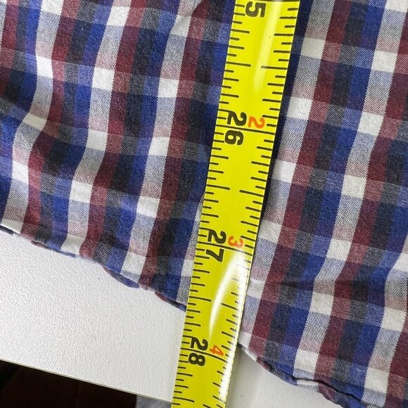 Ted Baker Blue & White Gingham Plaid Dress Shirt - Picture 9 of 13